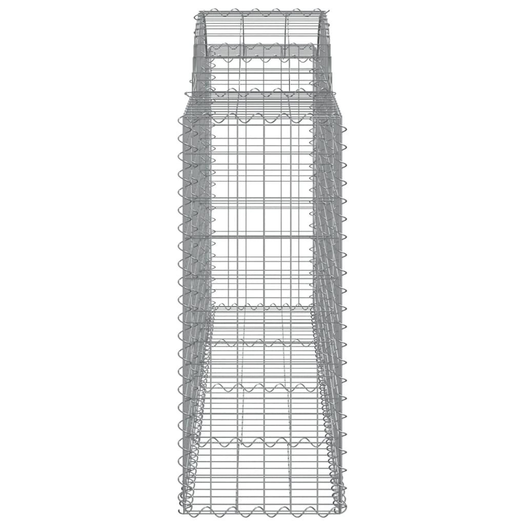 Voir la diapositive 5 : VIDAXL Paniers a gabions arques 15 pcs 200x50x100/120 cm fer galvanise