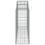 Voir la diapositive 5 : VIDAXL Paniers a gabions arques 15 pcs 200x50x100/120 cm fer galvanise