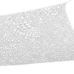 ID MARKET Voile d'ombrage rectangulaire design ombrière camouflage 3x4 M blanc