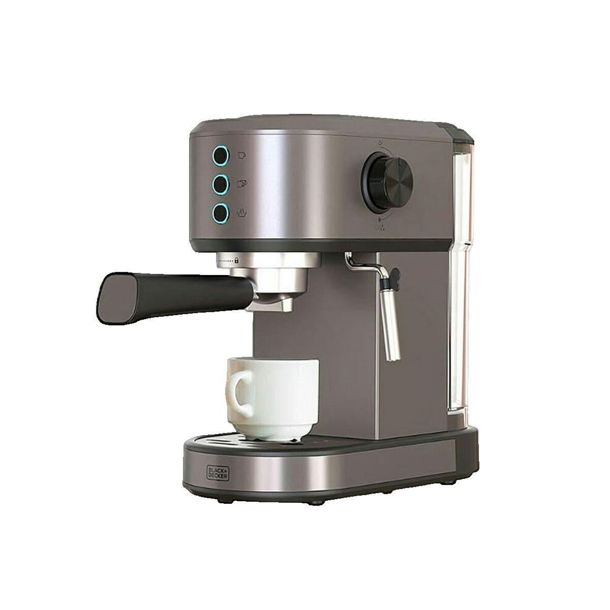 Voir la diapositive 2 : Black et Decker Cafetière Black+Decker Espresso BXCO1350E Argenté