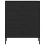 Voir la diapositive 3 : VIDAXL Commode Noir 80x35x101,5 cm Acier