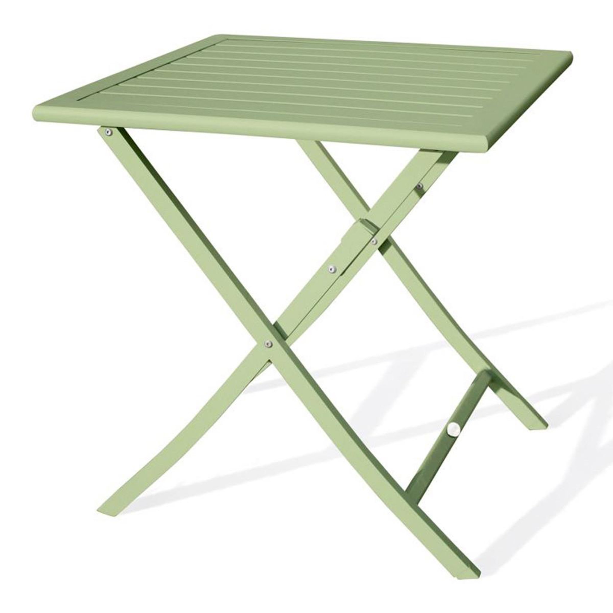 Paris Prix Table de jardin pliante  marius  70cm vert lagune