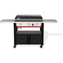 Voir la diapositive 1 : Weber Plancha gaz black 3 brûleurs sur chariot, 76x46 cm
