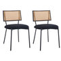 Voir la diapositive 1 : LISA DESIGN Luciano - lot de 2 chaises - en tissu bouclette