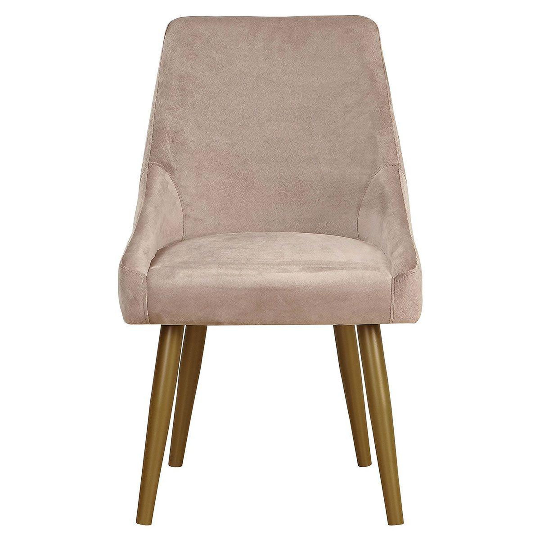 Voir la diapositive 2 : Paris Prix Lot de 2 fauteuils en velours  bafia  80cm taupe