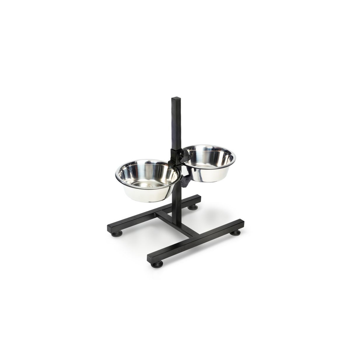 Idomya E. Double gamelle pour chiens diam 21 cm hauteur ajustable