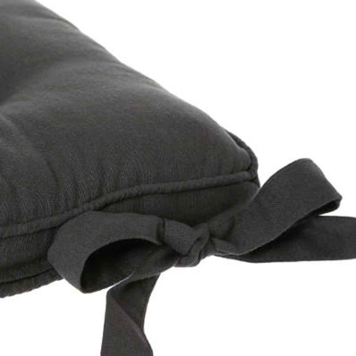 ATMOSPHERA Galette de Chaise  5 Boutons  40x40cm Gris Foncé