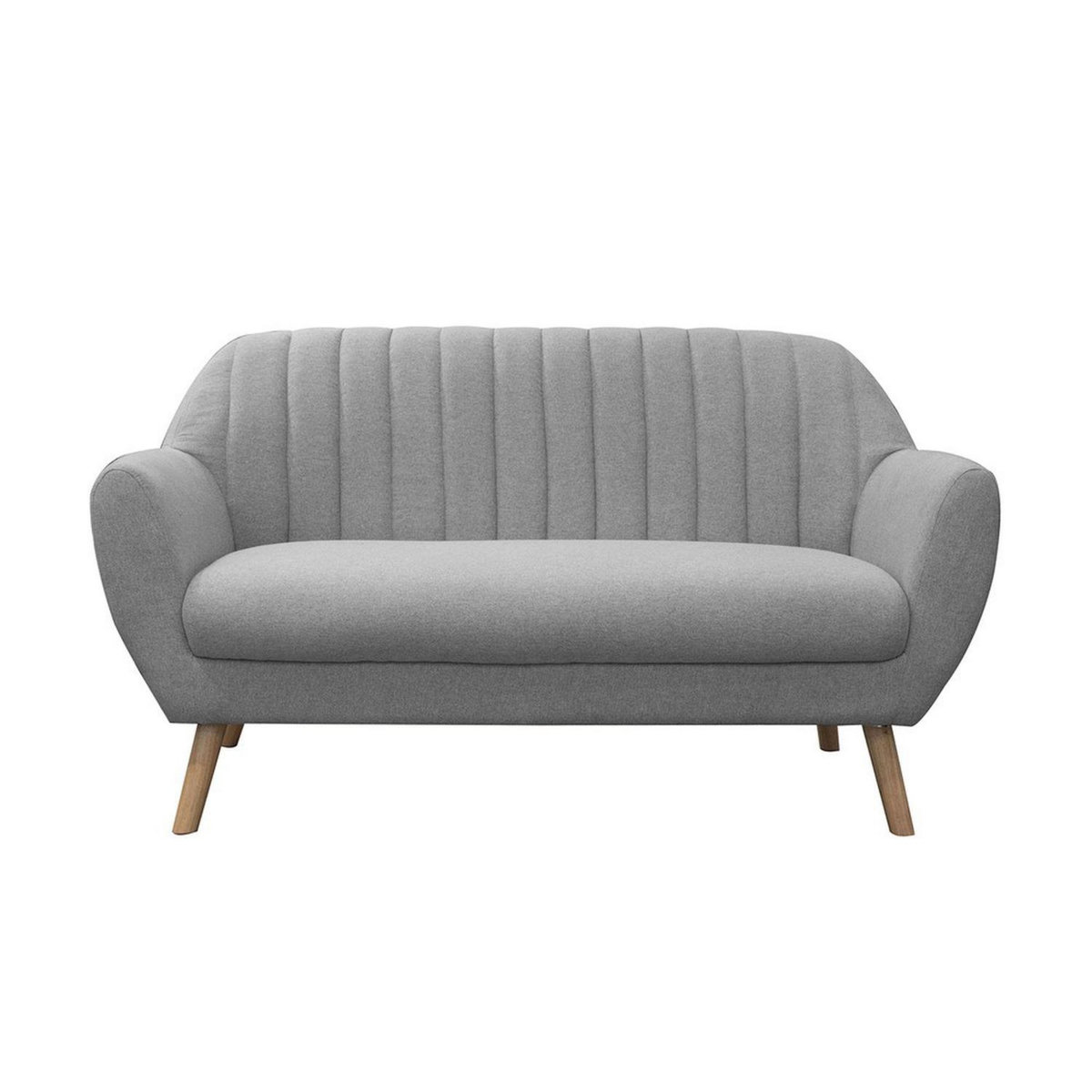 The Home Deco Factory Canapé vintage velours côtelé Sofia