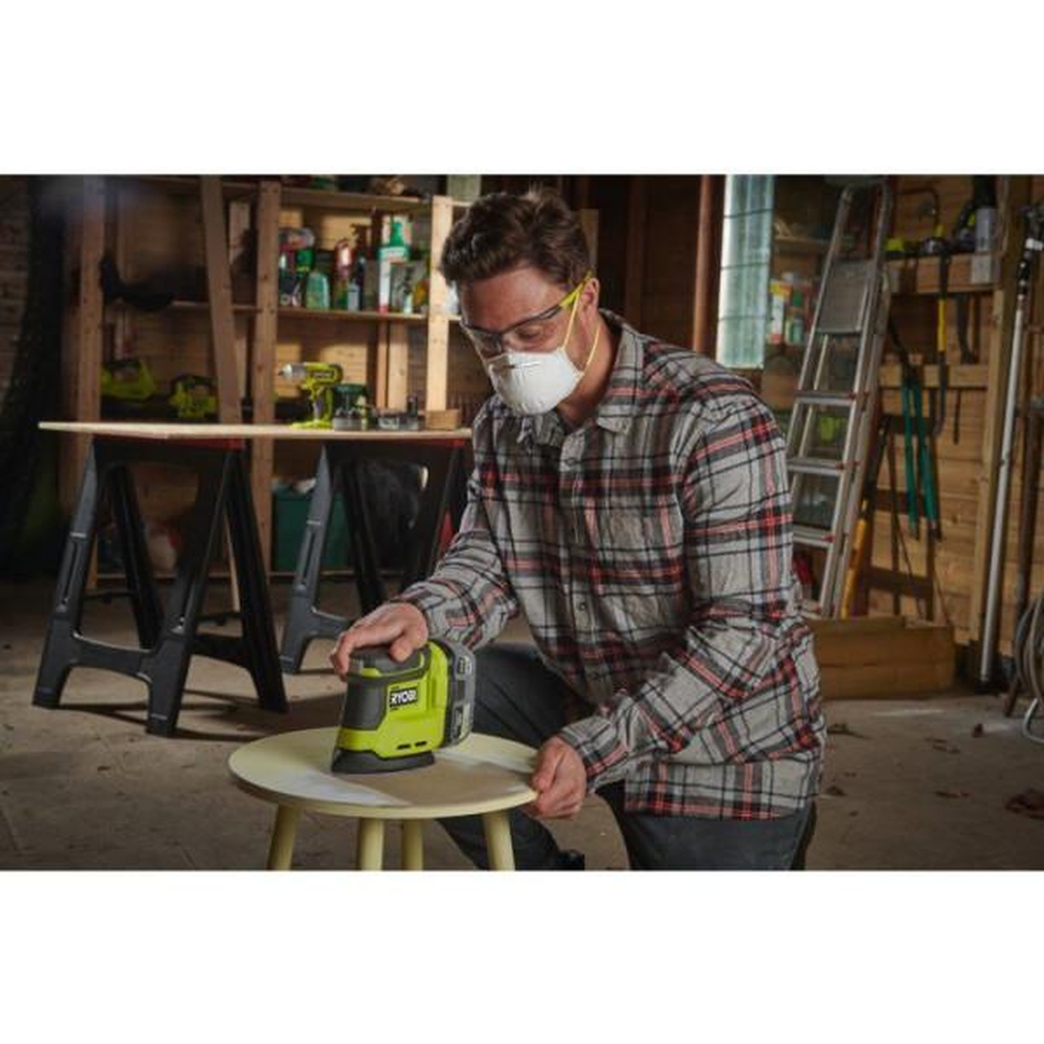 Voir la diapositive 5 : Ryobi Ryobi pack 3 outils one+ 18v perceuse-visseuse + scie sauteuse + ponceuse delta + batteries 4ah & 2ah + chargeur r18ck3g-242g