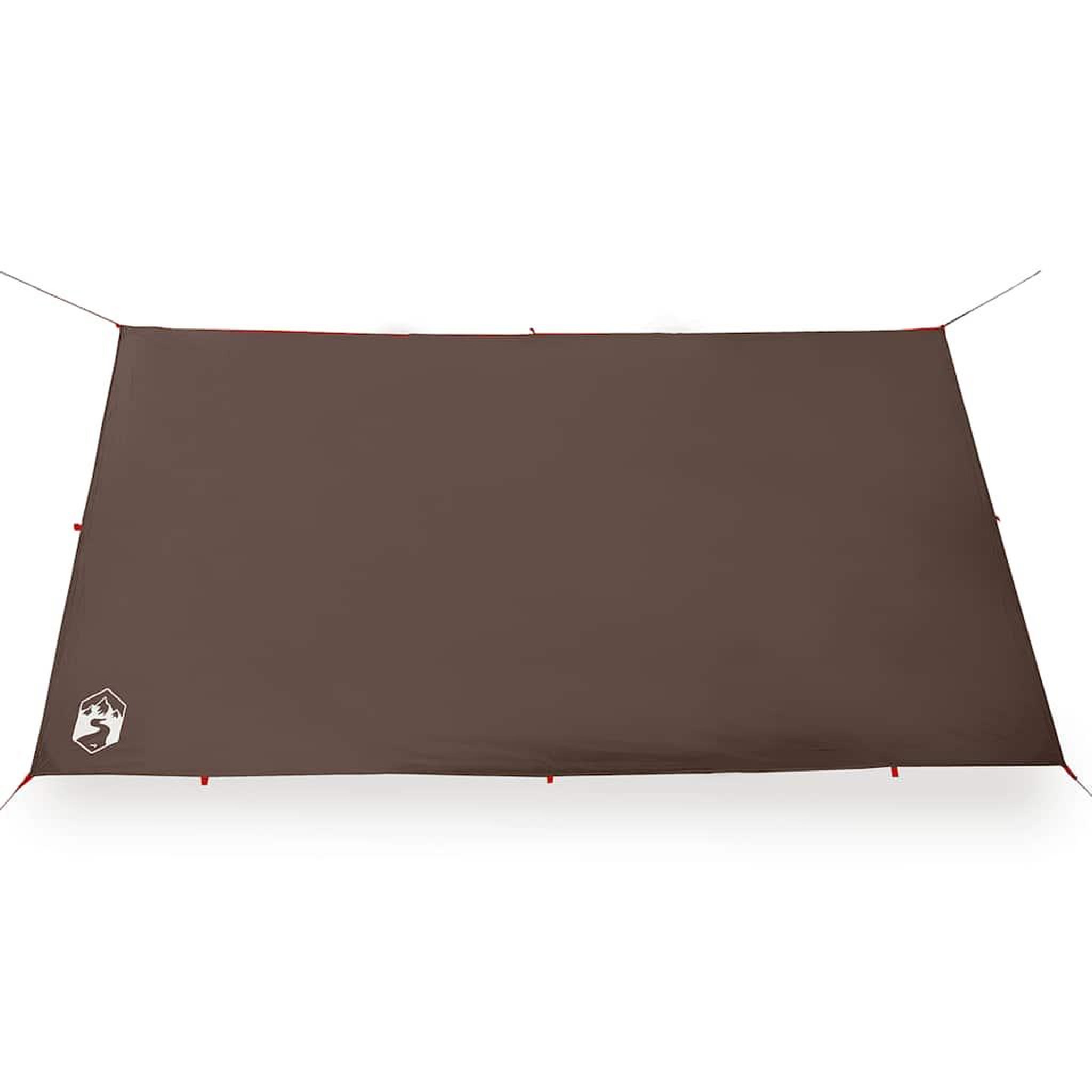 Voir la diapositive 5 : VIDAXL Bache de camping marron 366x306 cm impermeable