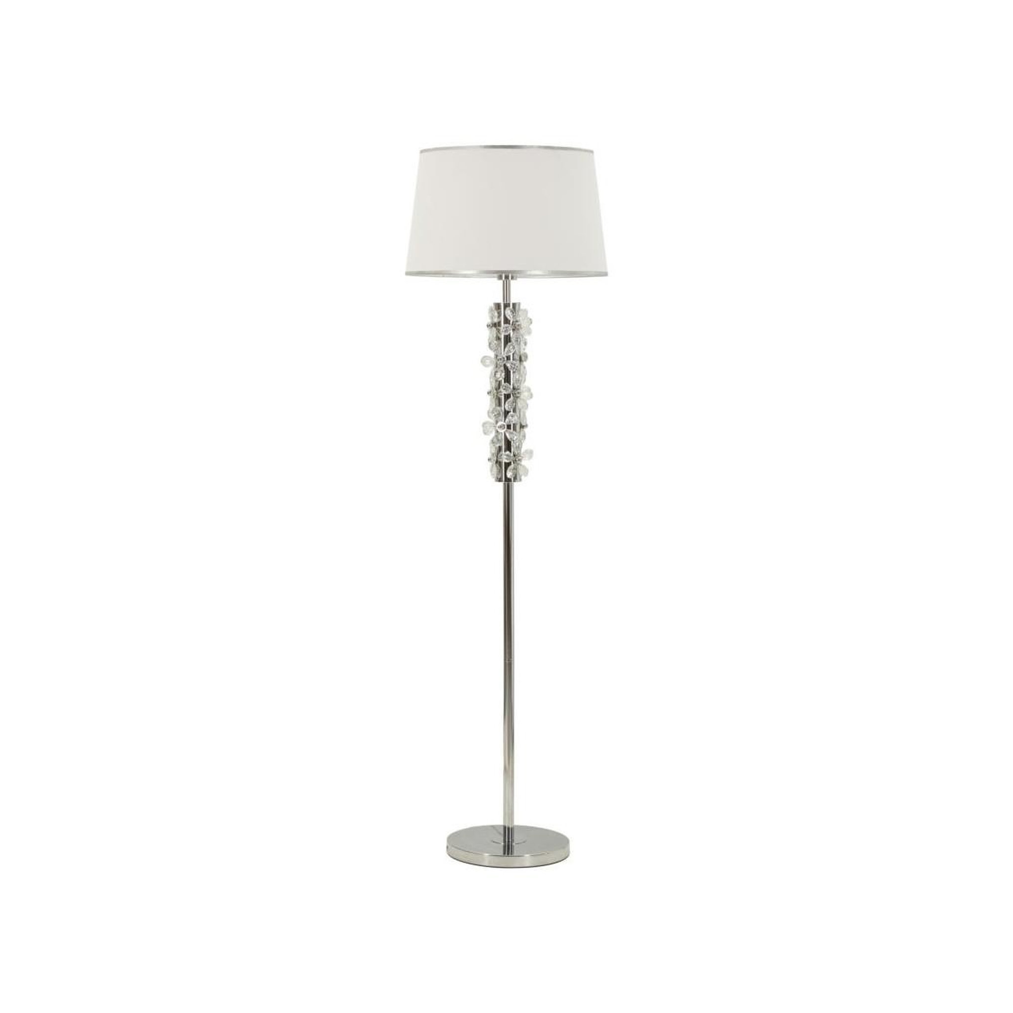Paris Prix Lampadaire  flower  157cm argent & blanc