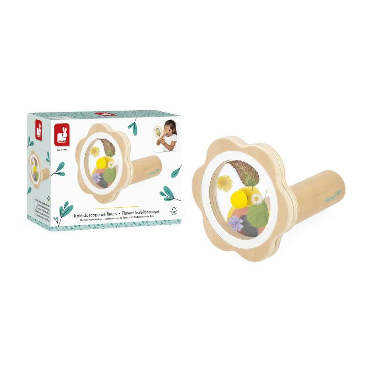 Juratoys-Janod Happy garden - kaléidoscope de fleurs