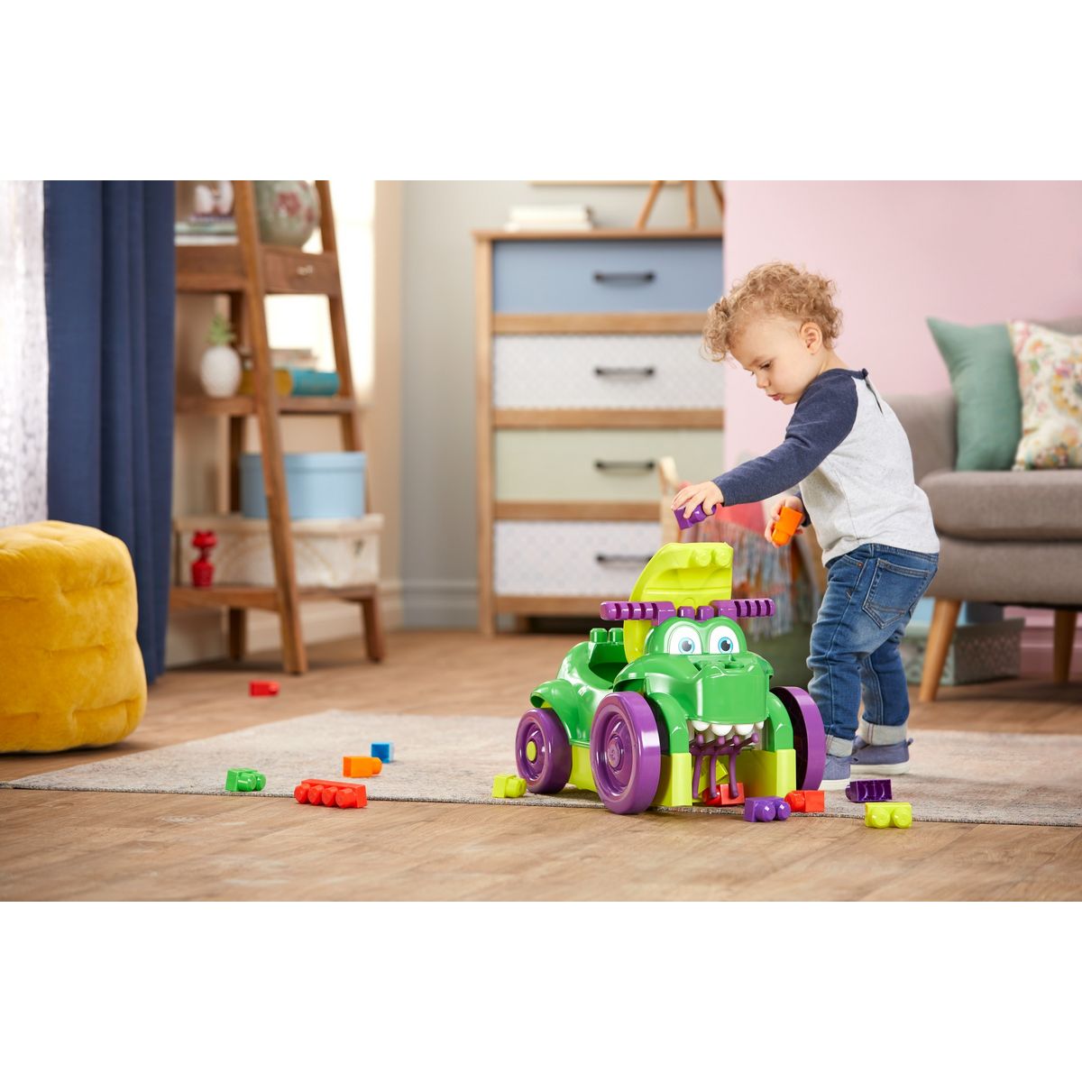 MEGA Mega Bloks - Porteur Croc Blocs - Briques de construction