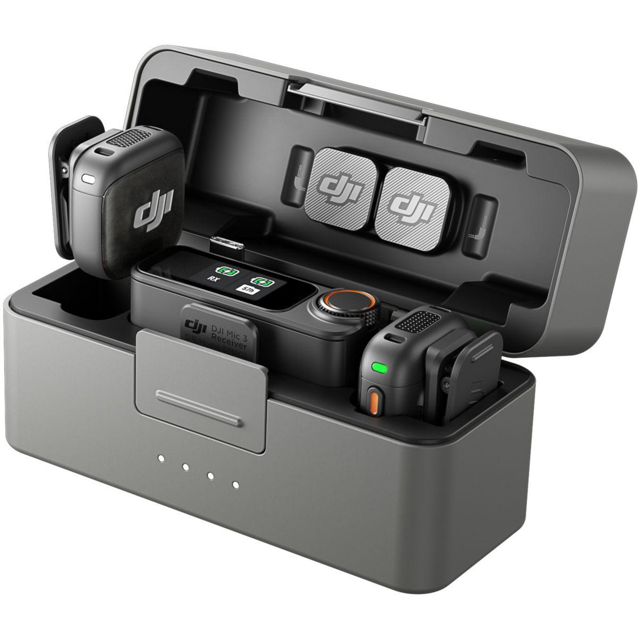 Voir la diapositive 3 : DJI Micro cravate sans fil mic 3 (2 tx+1 rx+boitier de charge)