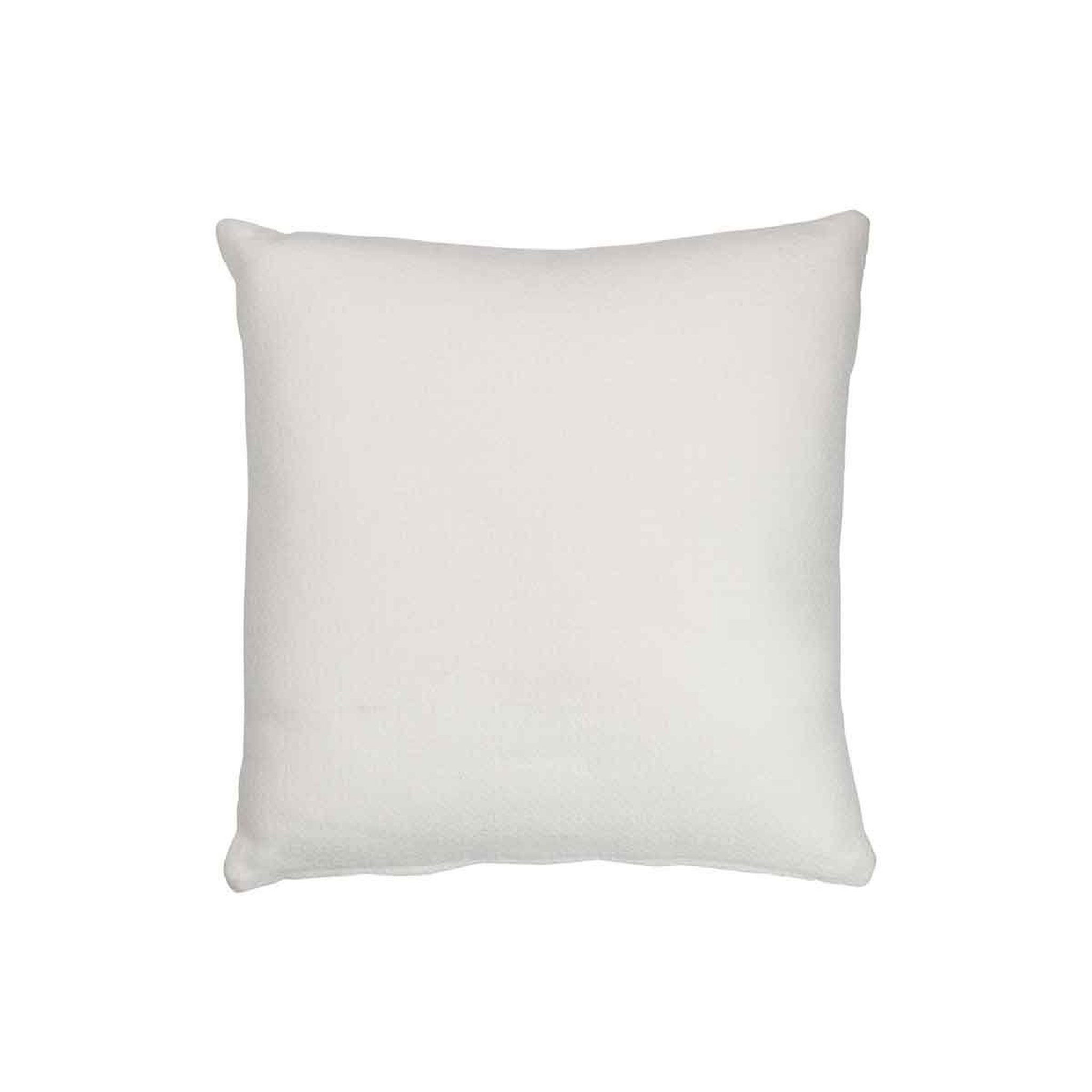 Voir la diapositive 2 : J-LINE Coussin déco  feuilles  43x43cm blanc