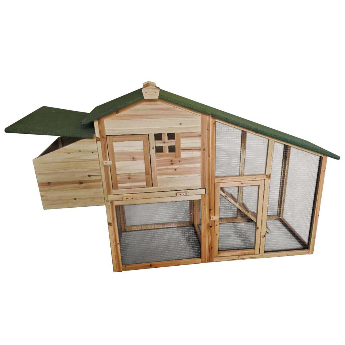 WERKAPRO Poulailler surélevé en bois 3 à 4 poules  172x64x110cm  WERKA PRO