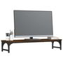 Voir la diapositive 3 : VIDAXL Support de moniteur chêne marron 85x23x15,5cm bois d ingénierie