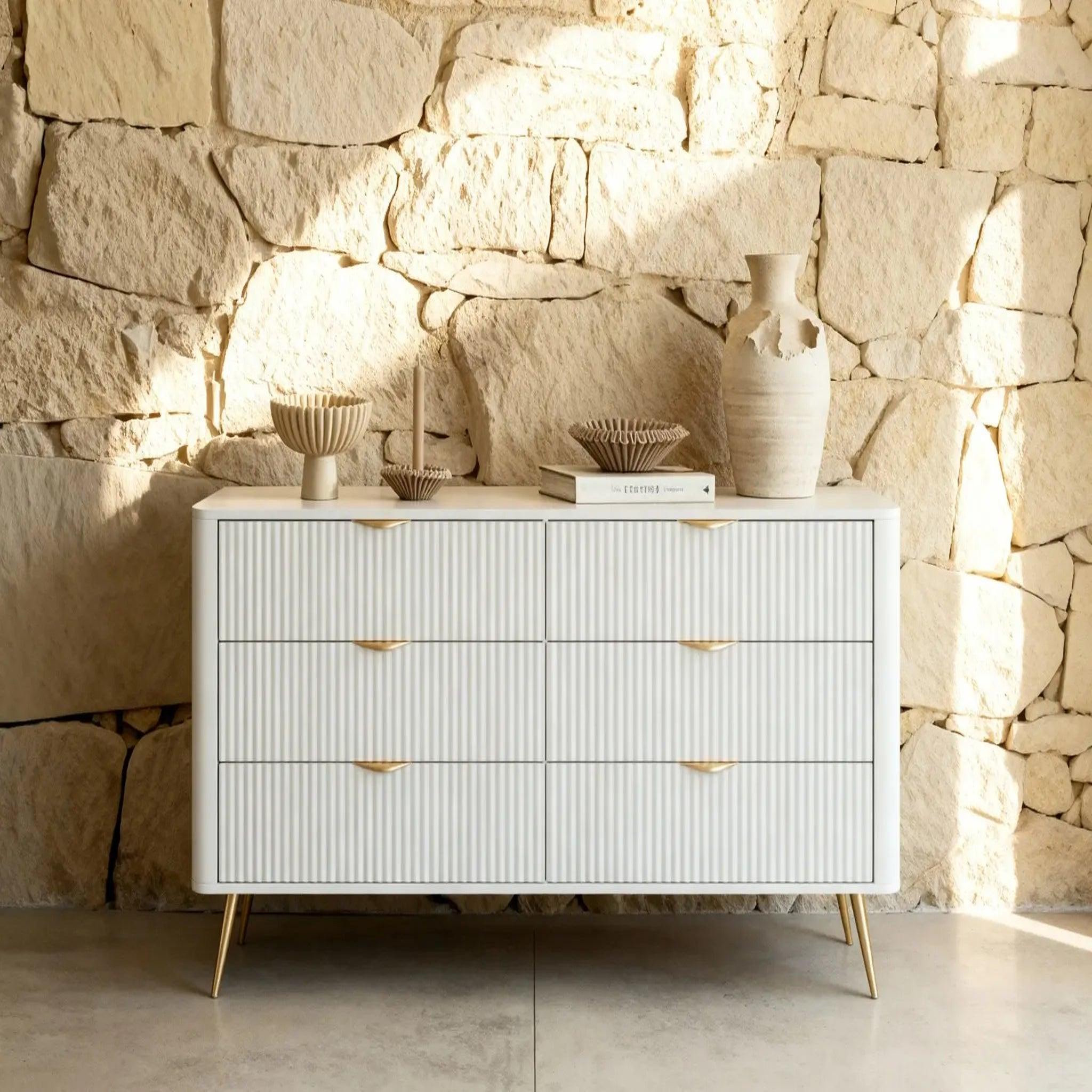 Voir la diapositive 2 : CASANOVA PARIS Joudy - buffet 163cmeffet rainuré