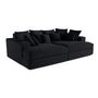Voir la diapositive 4 : LISA DESIGN Collins - canapé droit 4 places avec double méridienne - assise profonde - velours côtelé grosses côtes
