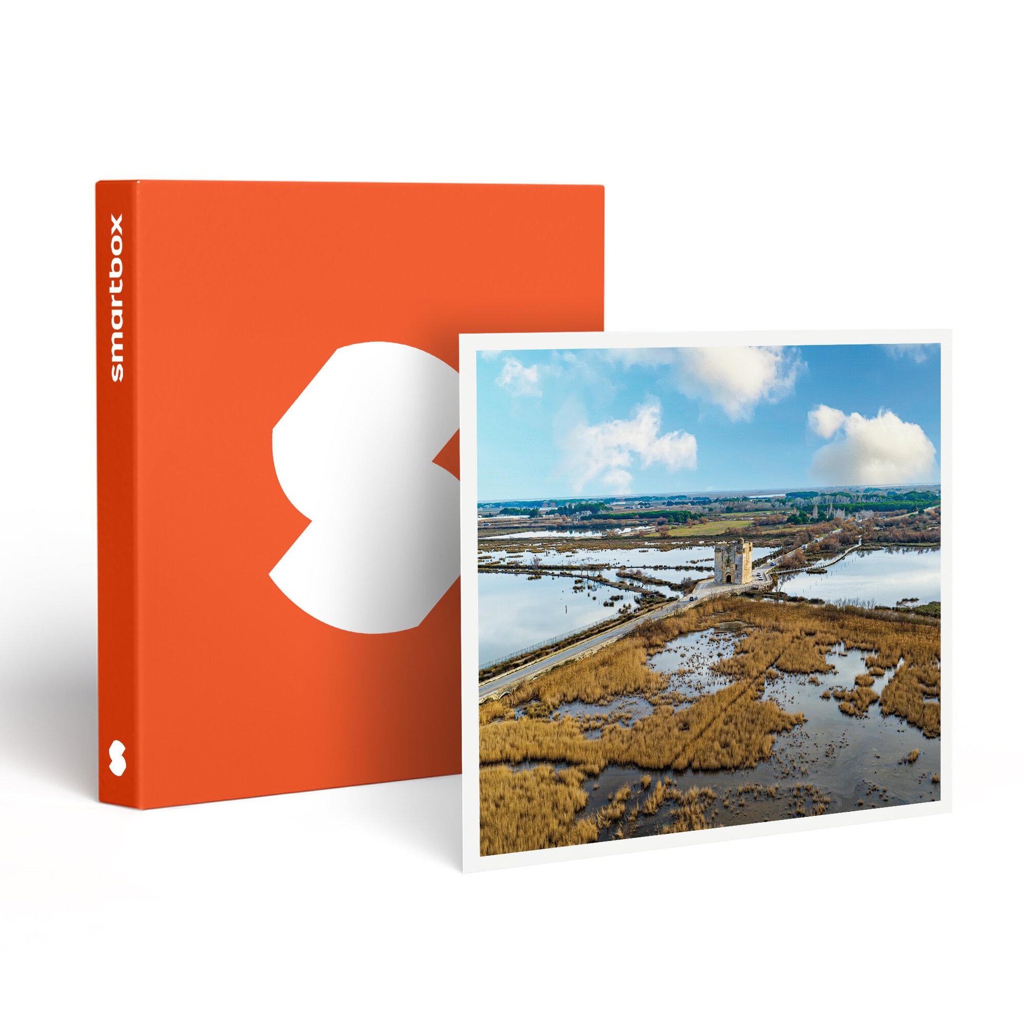 Smartbox Vol en hélicoptère de 20 min pour 2 au-dessus de nîmes et des étangs du charnier et scamandre - coffret cadeau sport & aventure