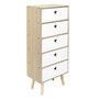 Voir la diapositive 1 : Paris Prix Chiffonnier Enfant  Star  91cm Blanc & Beige