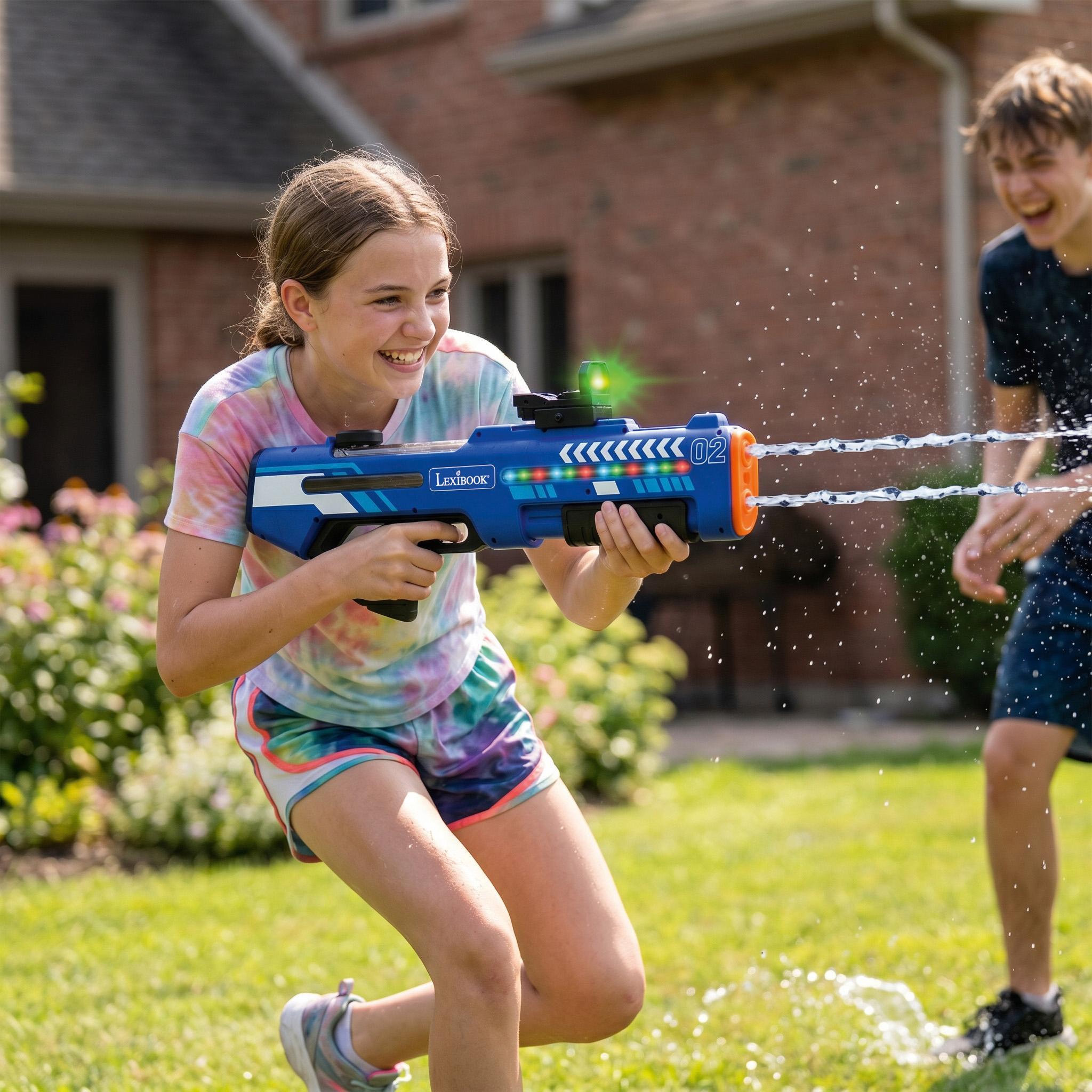 Voir la diapositive 4 : Lexibook Pistolet à eau électronique rechargeable