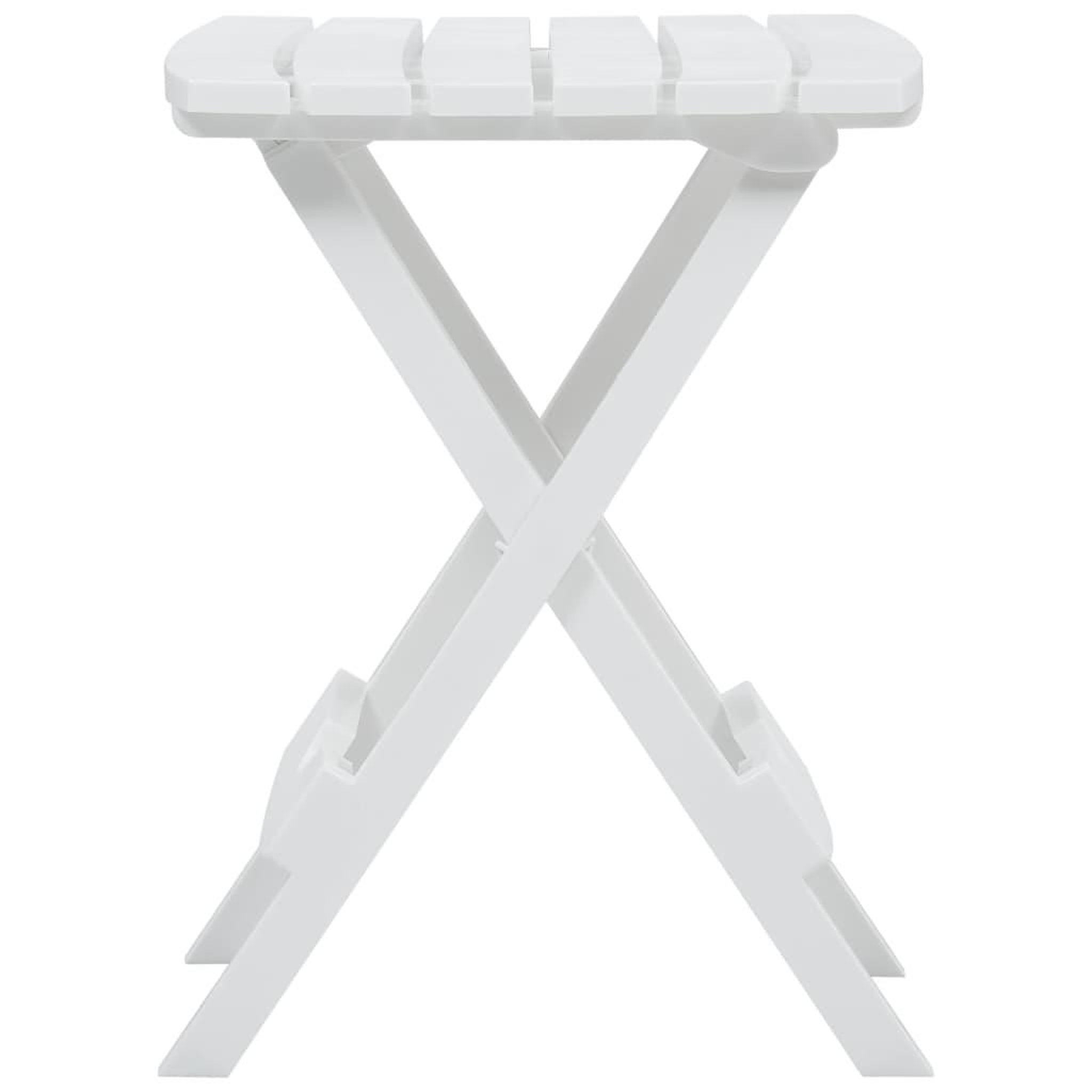 Voir la diapositive 4 : VIDAXL Table pliable de jardin 45,5x38,5x50 cm blanc