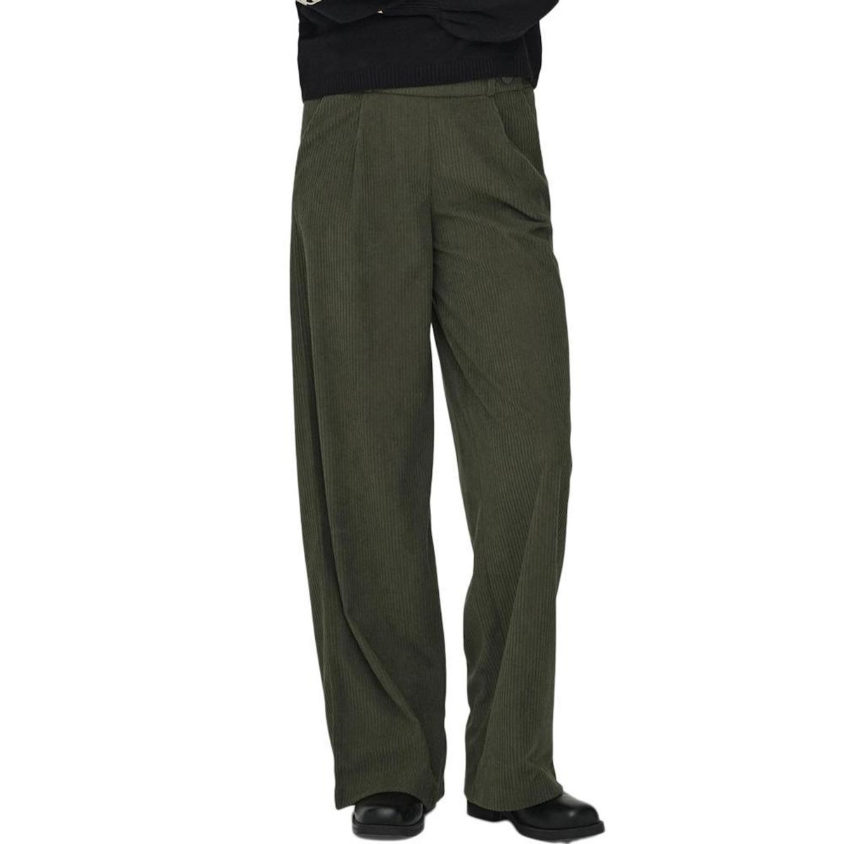 JACQUELINE DE YONG Pantalon Kaki Femme JDY Geggo