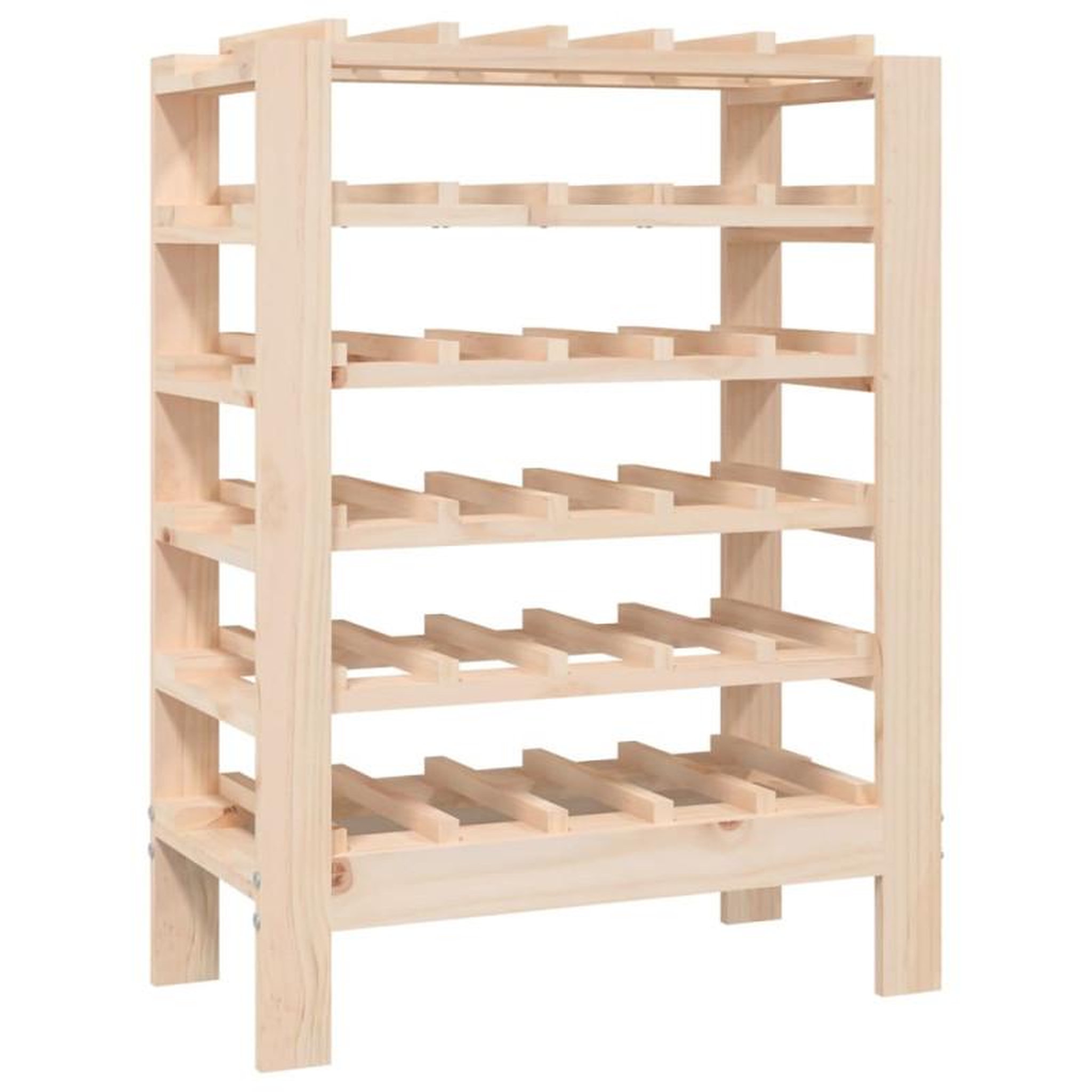Voir la diapositive 2 : VIDAXL Casier à vin 61,5x30x82 cm Bois de pin massif