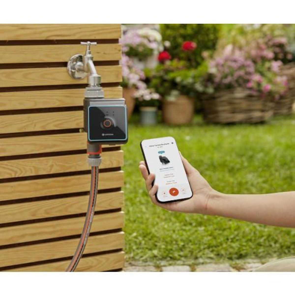 Gardena Programmateur - GARDENA - Bluetooth - Pour robinets 20/27 et 26/34 - 3 programmes indépendants