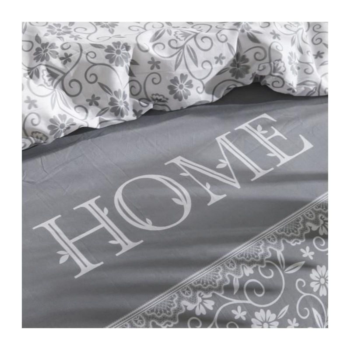 Today PARURE DE LIT TODAY - HOUSSE DE COUETTE 240X260 + 2 TAIES D OREILLER 63X63 - 100% COTON 57 fils - Capucine