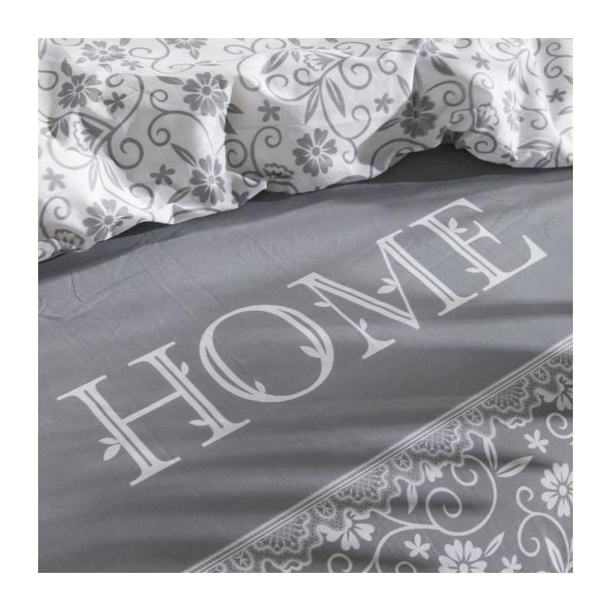 Today PARURE DE LIT TODAY - HOUSSE DE COUETTE 240X260 + 2 TAIES D OREILLER 63X63 - 100% COTON 57 fils - Capucine