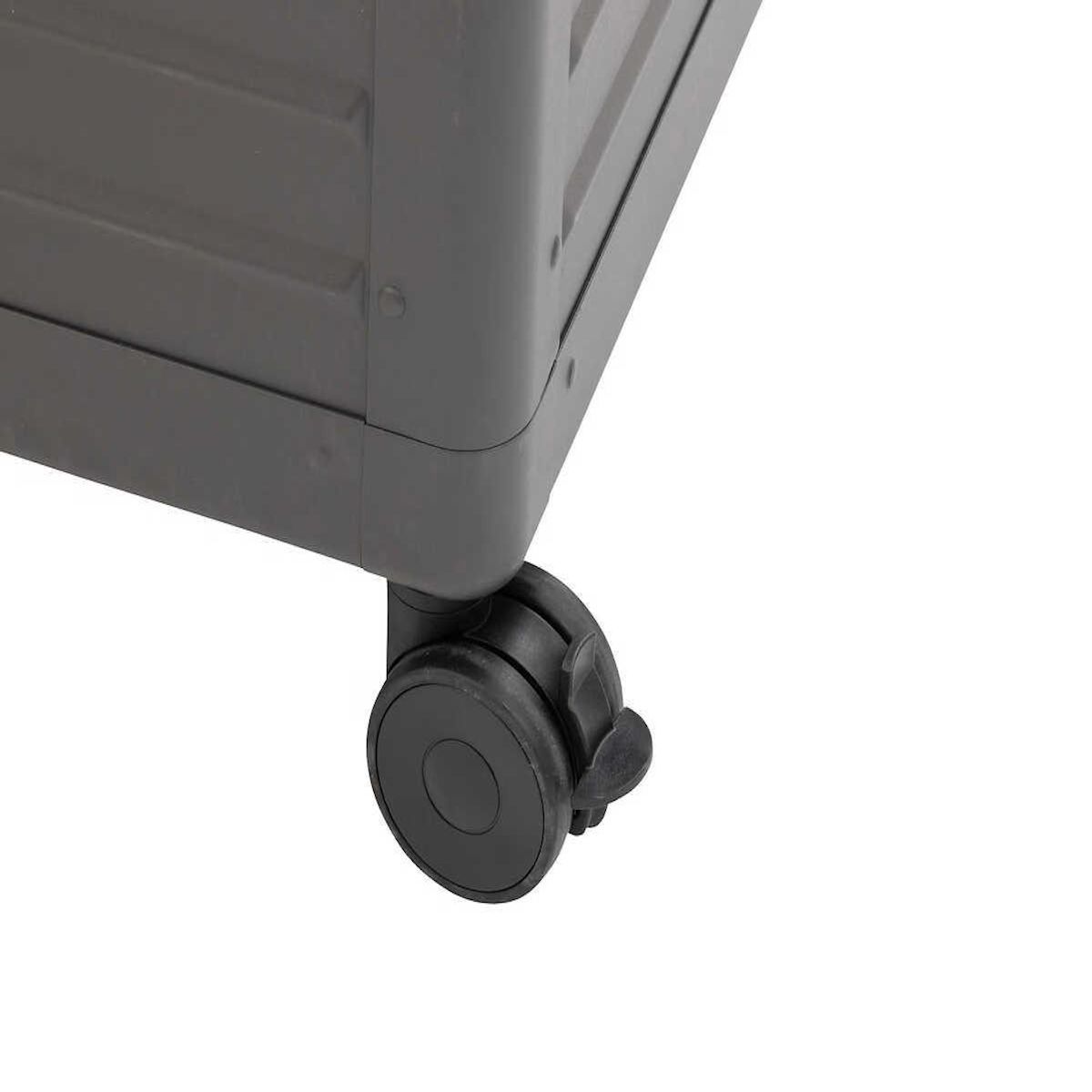 HESPERIDE Coffre de rangement alu Edenio graphite - 670 L - Hespéride