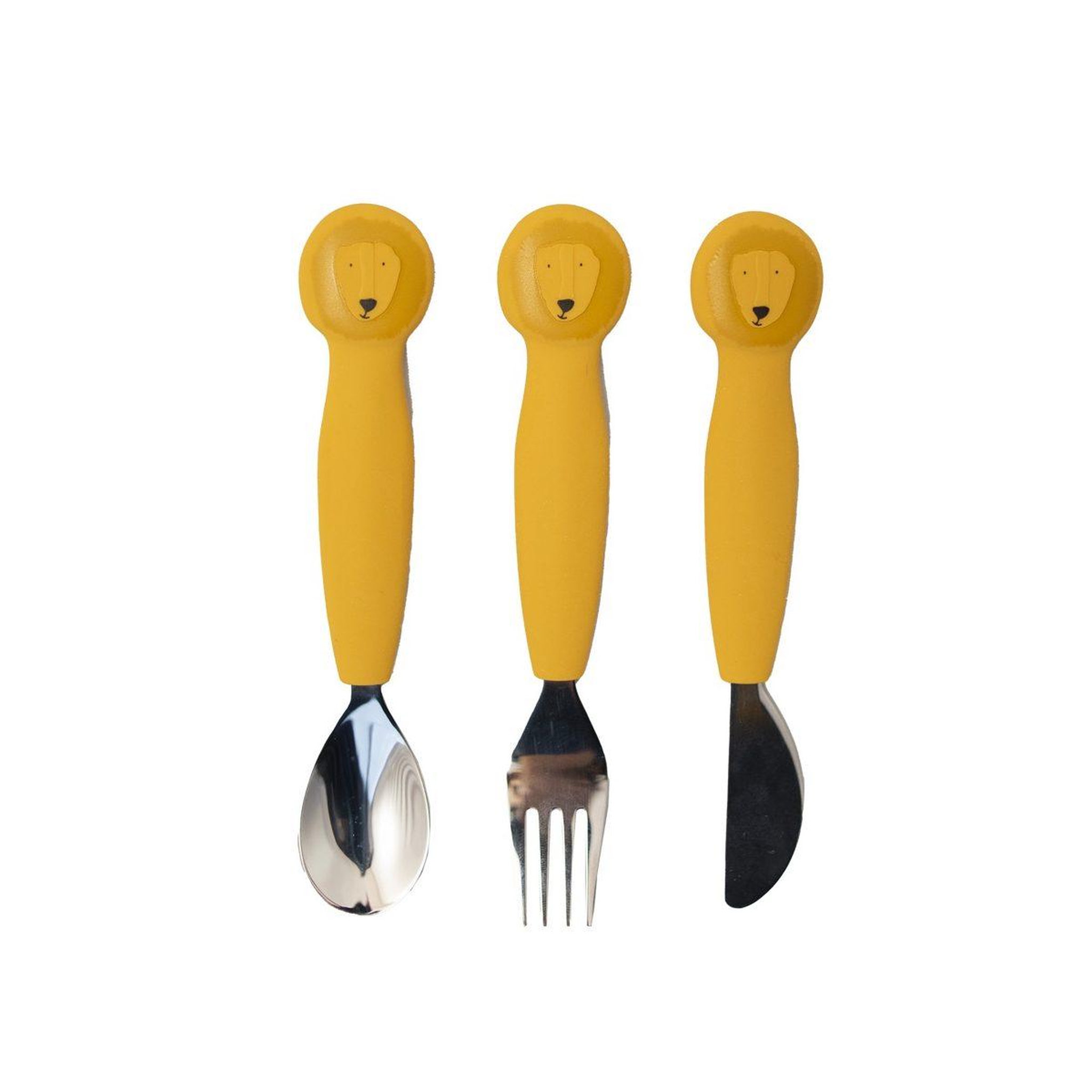 Trixie Couverts 3 pièces en silicone - mr. Lion