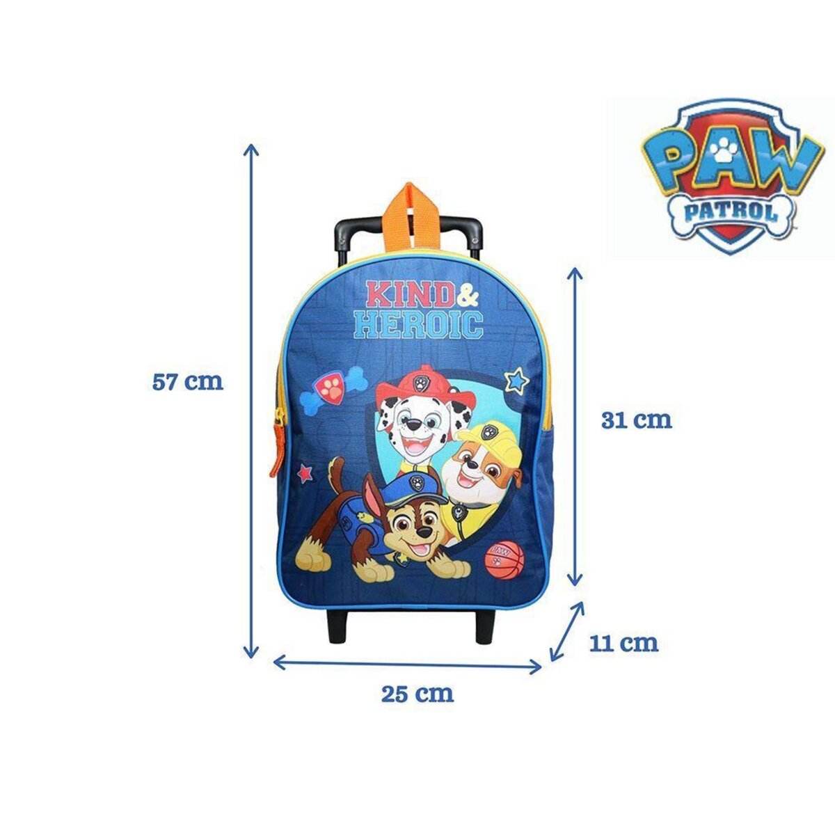 Bagtrotter BAGTROTTER Sac à dos à roulettes 31 cm Pat'Patrouille Bleu