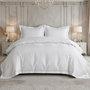 Voir la diapositive 1 : Home collection Parure housse de couette en coton 120 fils brodé