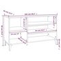 Voir la diapositive 6 : VIDAXL Armoire a chaussures Chene marron 102x36x60cm Bois d'ingenierie