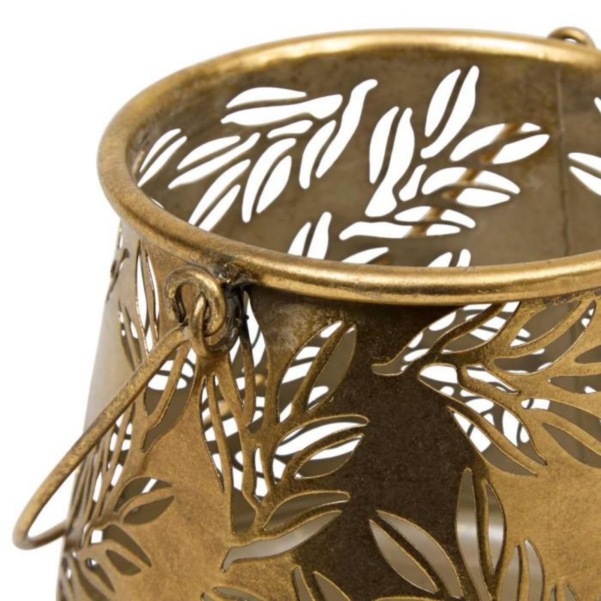 ATMOSPHERA Lanterne Ajourée en Métal  Belli  17cm Doré