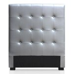 Paris Prix Tête de Lit Capitonnée  Amor  90cm Argent