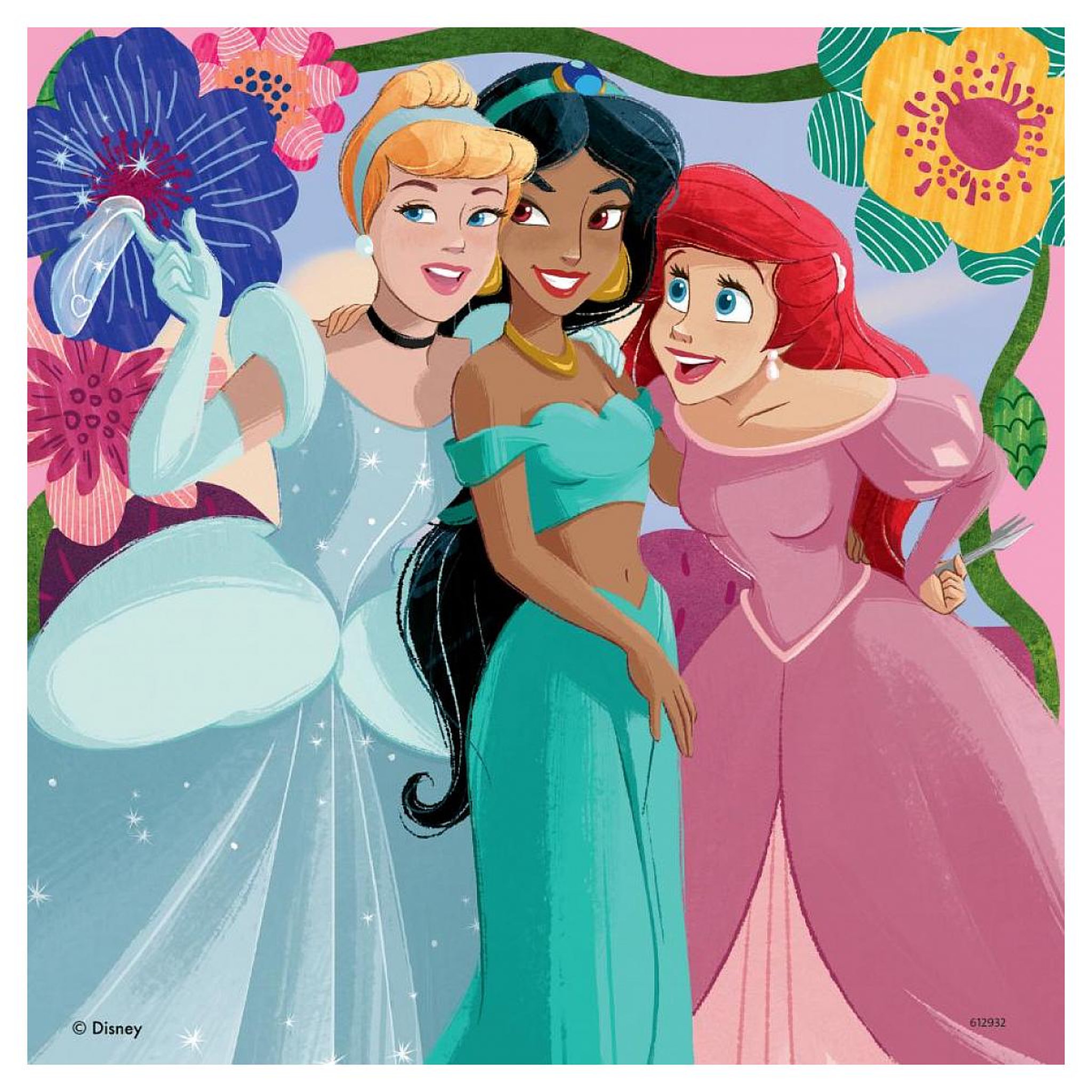 Voir la diapositive 3 : RAVENSBURGER Puzzles 3x49 p - girl power  / disney princesses