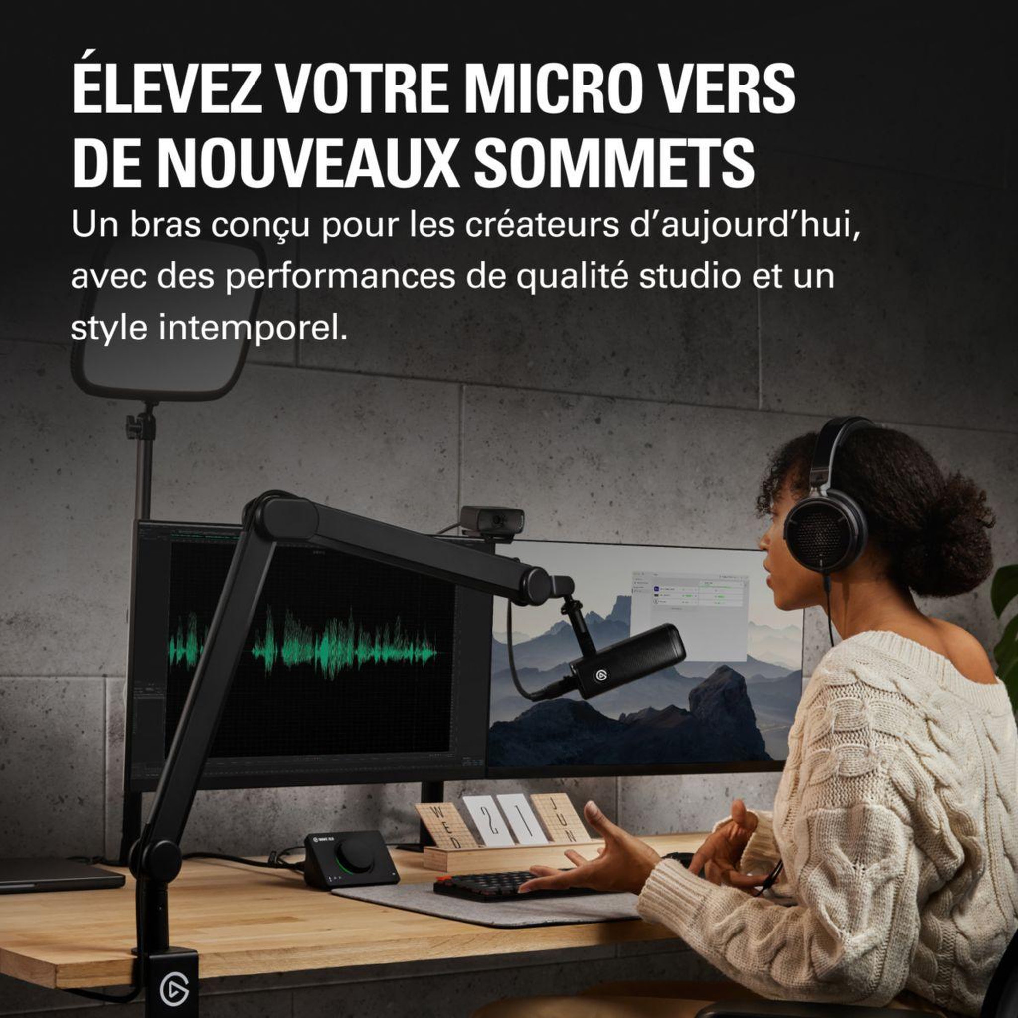 Voir la diapositive 5 : ELGATO GAMING Bras de micro Wave Mic Arm MK.2