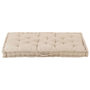 Voir la diapositive 3 : VIDAXL Coussin de plancher de palette Coton 120x80x10 cm Beige