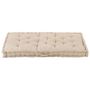 Voir la diapositive 3 : VIDAXL Coussin de plancher de palette Coton 120x80x10 cm Beige