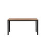 Voir la diapositive 3 : Paris Prix Table de Jardin  Break  150cm Noir & Naturel