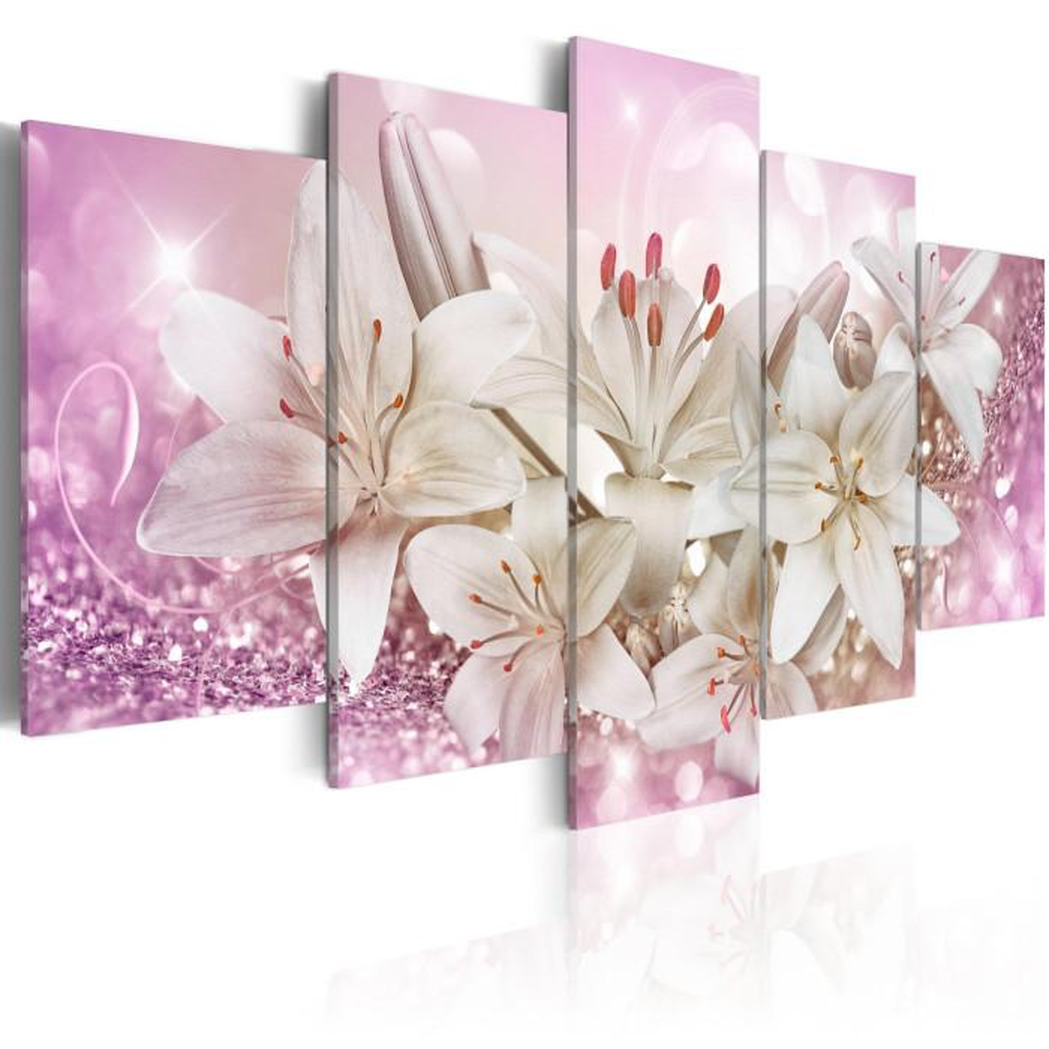 Paris Prix Tableau Imprimé  Pink Courtship. Coloris disponibles : Multicolore
