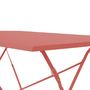 Voir la diapositive 3 : SWEEEK Table de jardin bistrot pliable - Emilia rectangle - Table rectangle 110x70cm en acier thermolaqué