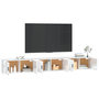 Voir la diapositive 3 : VIDAXL Meubles TV muraux 3 pcs blanc brillant 100x34,5x40 cm