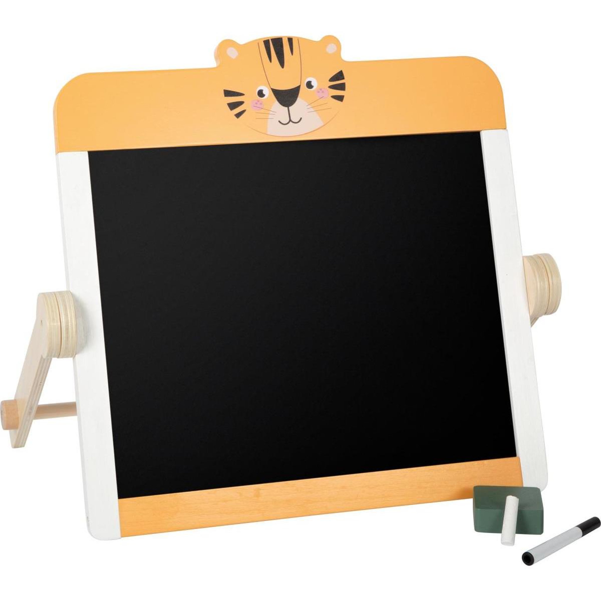 SMALLFOOT Tableau a craies et tableau blanc  Safari