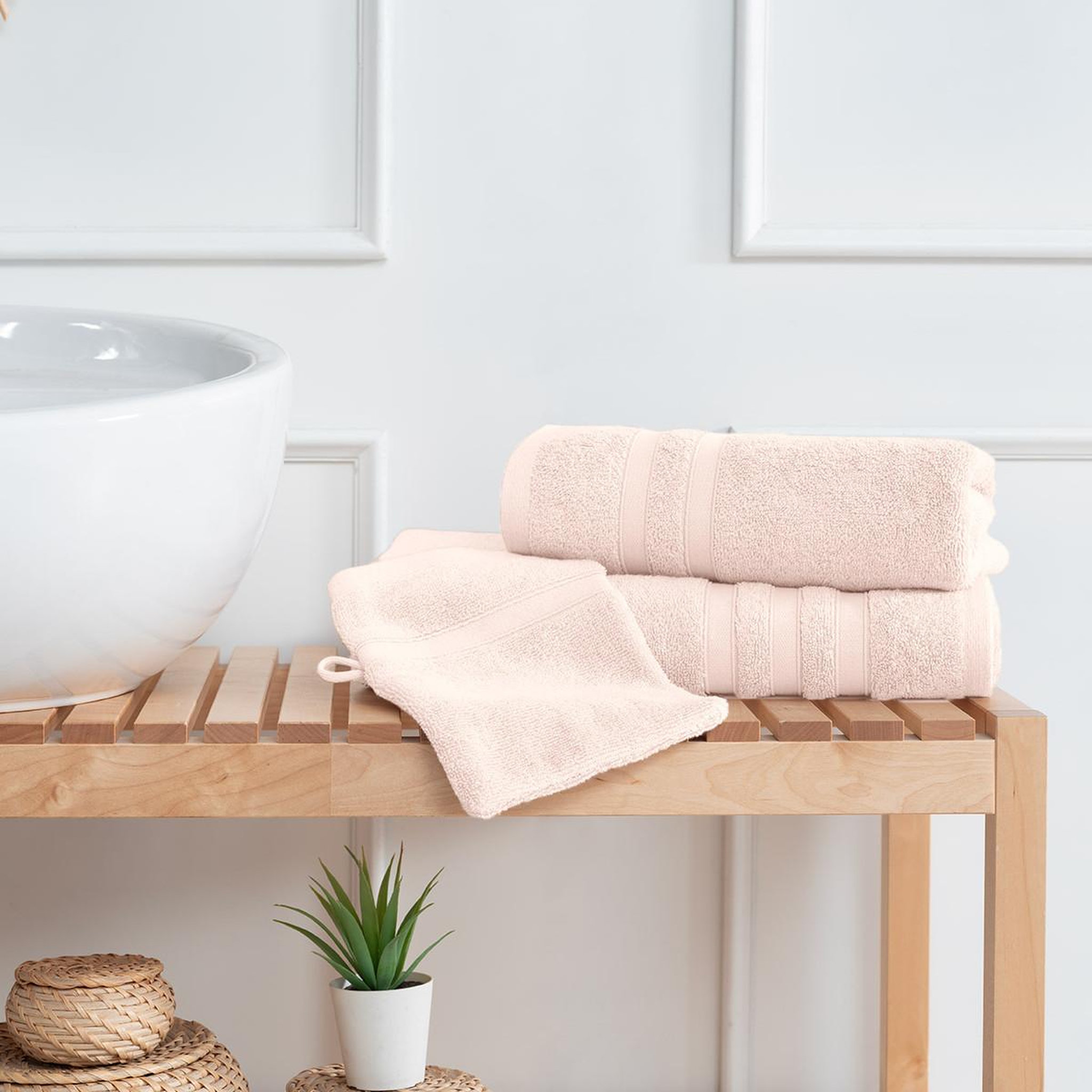 Voir la diapositive 6 : Sensei Maison Ensemble de bain 3 pièces 600 g/m² SENSILK