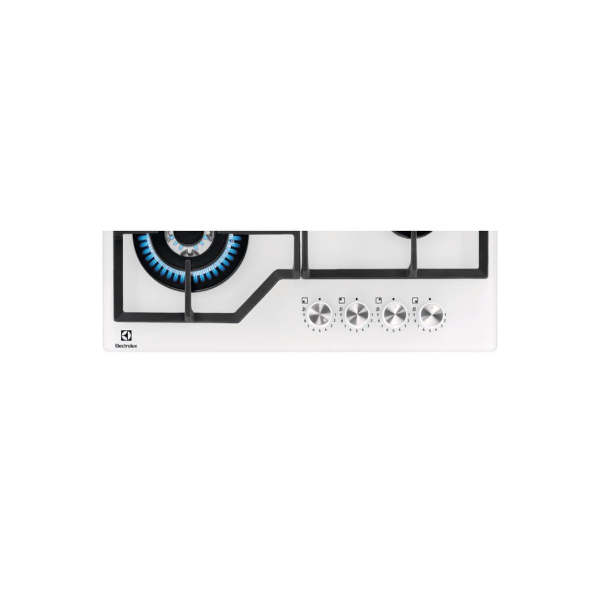 Voir la diapositive 3 : ELECTROLUX Table de cuisson gaz 60cm 4 feux blanc - kgg64362w